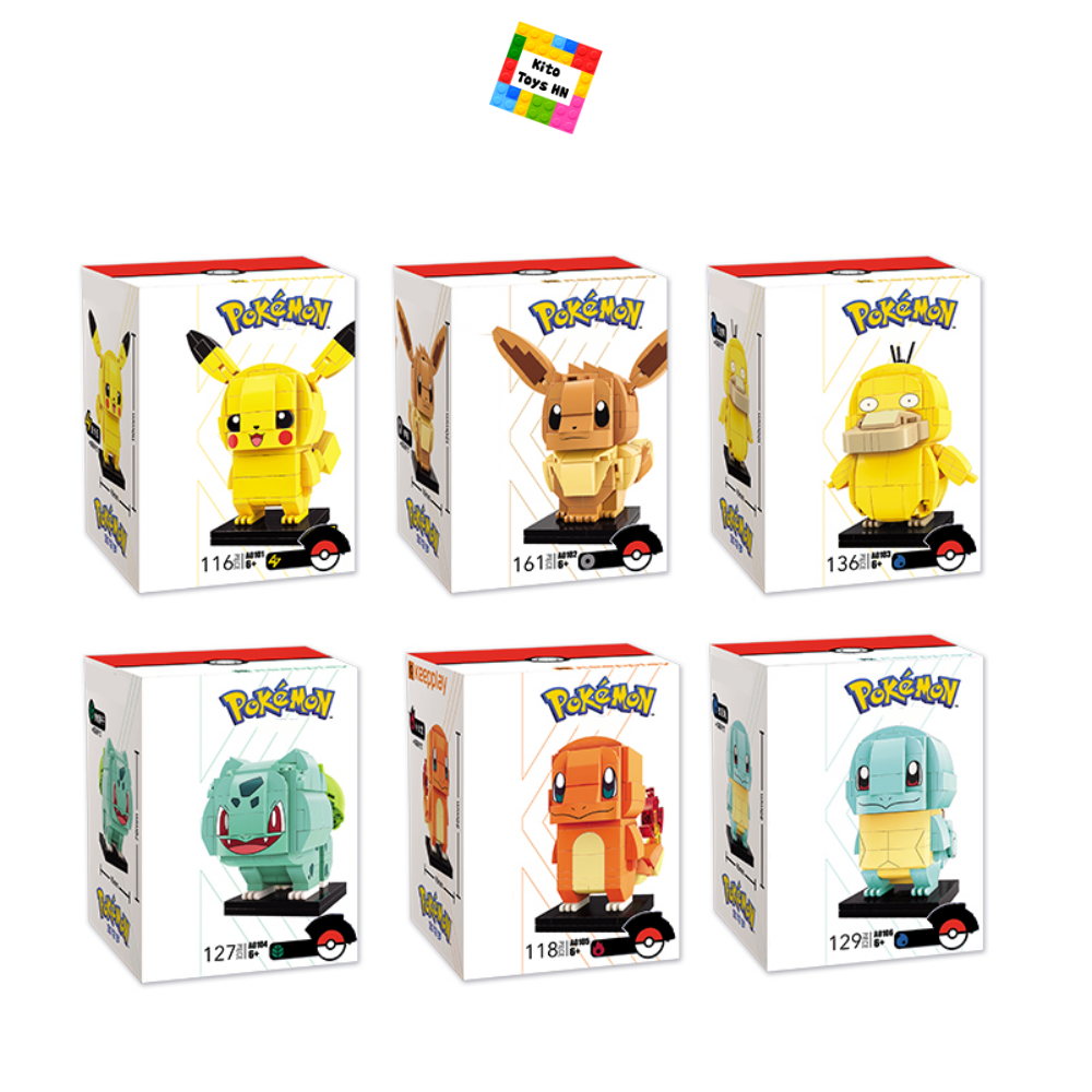 Pokemon Đồ Chơi Lắp Ráp Pikachu Mô Hình Hoạt Hình Truyện Tranh Brickheadz 116 Chi Tiết A0101 Cho Trẻ Từ 6 Tuổi
