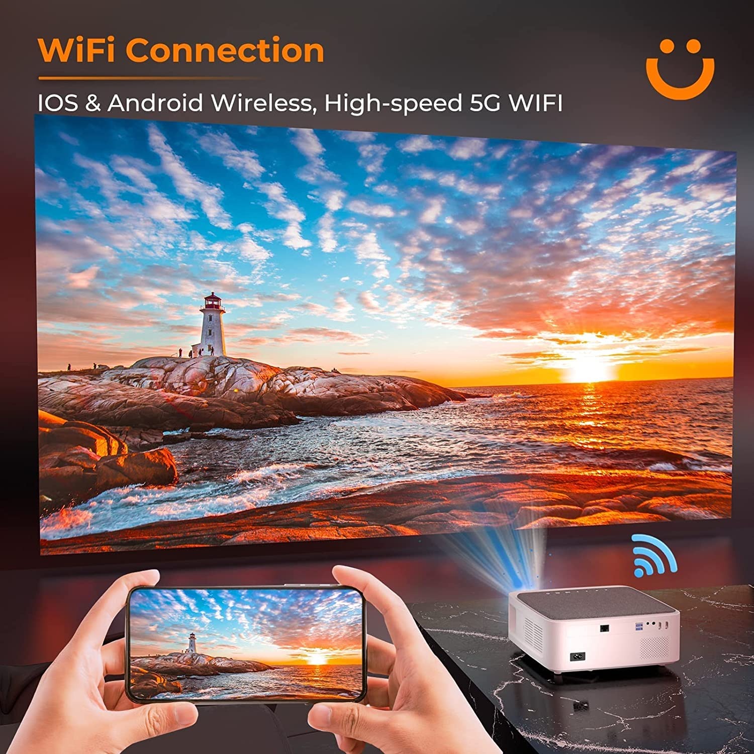 Máy chiếu thông minh Yaber V6 Pro Full-HD 4K Android Tivi - Hàng Chính Hãng - Thương hiệu Máy chiếu mini Máy chiếu gia đình văn phòng hàng đầu