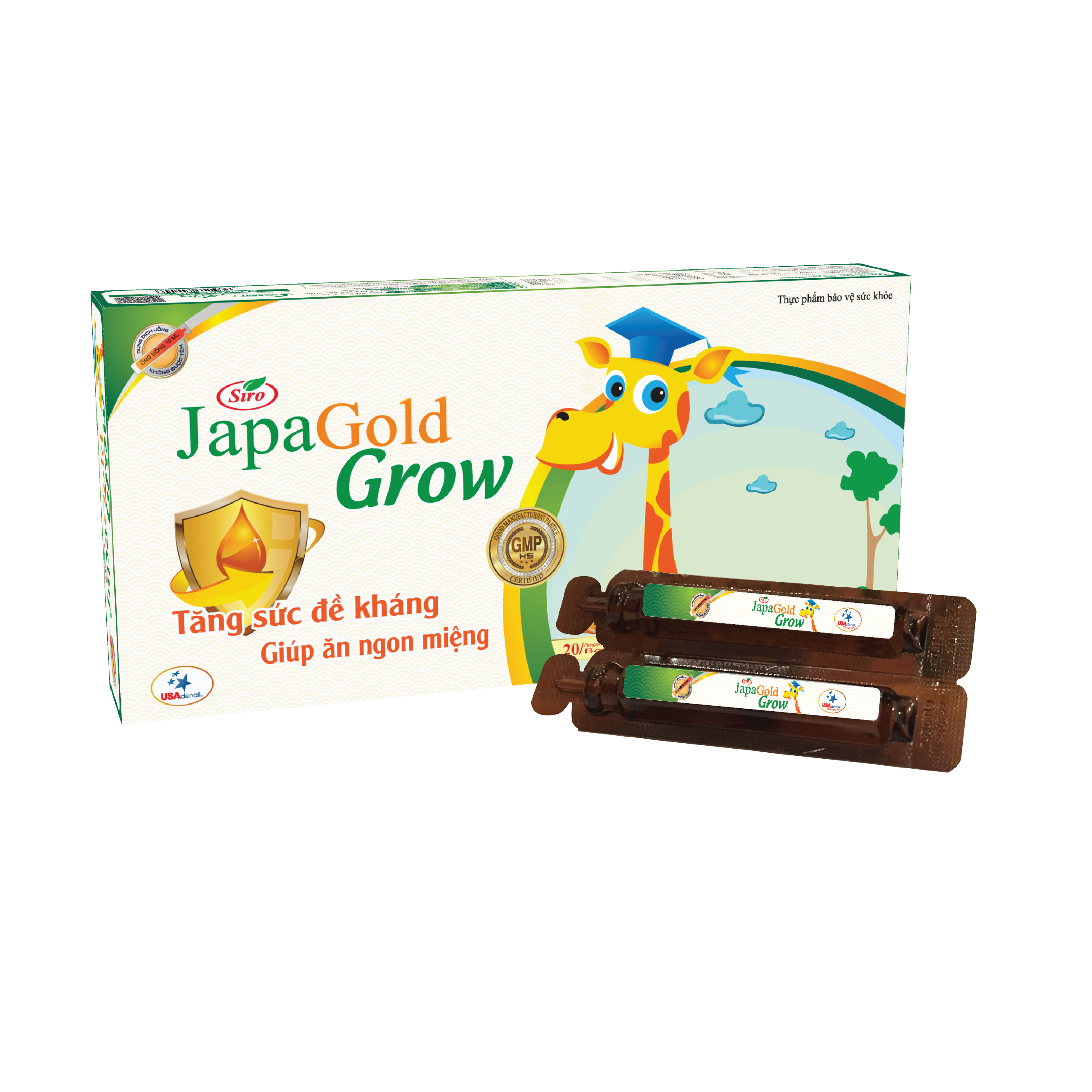 [MUA 4 TẶNG 1] Siro JapaGold Grow - Tăng chiều cao và sức đề kháng cho trẻ