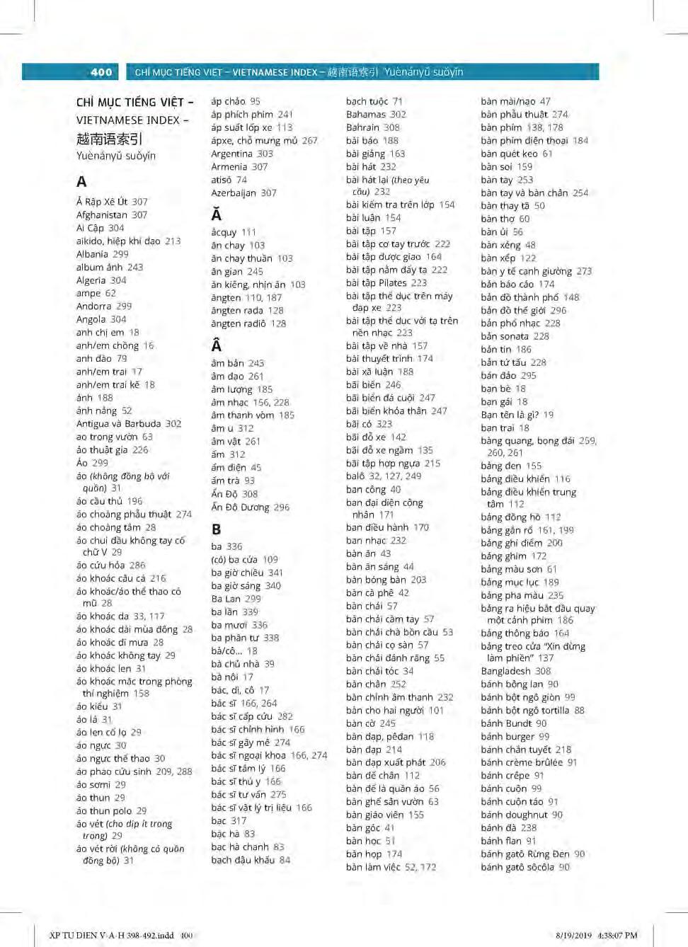 PONS GENERAL REFERENCE – TRILINGUAL VISUAL DICTIONARY Vietnamese–English–Chinese