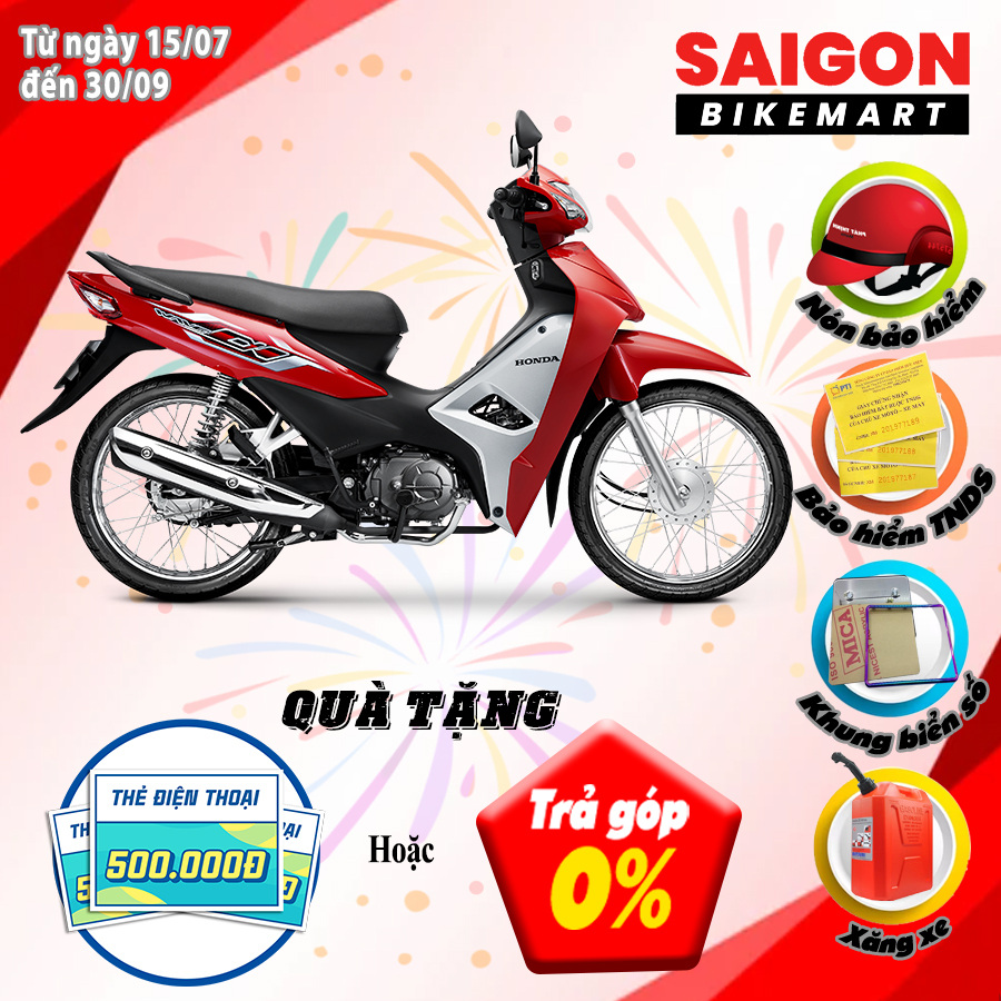 Xe máy Honda Wave Alpha 2023 Tiêu chuẩn Đỏ