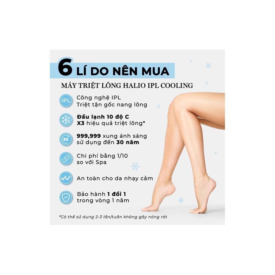 Máy Triệt Lông Lạnh Cá Nhân Halio IPL Cooling Hair Removal Device