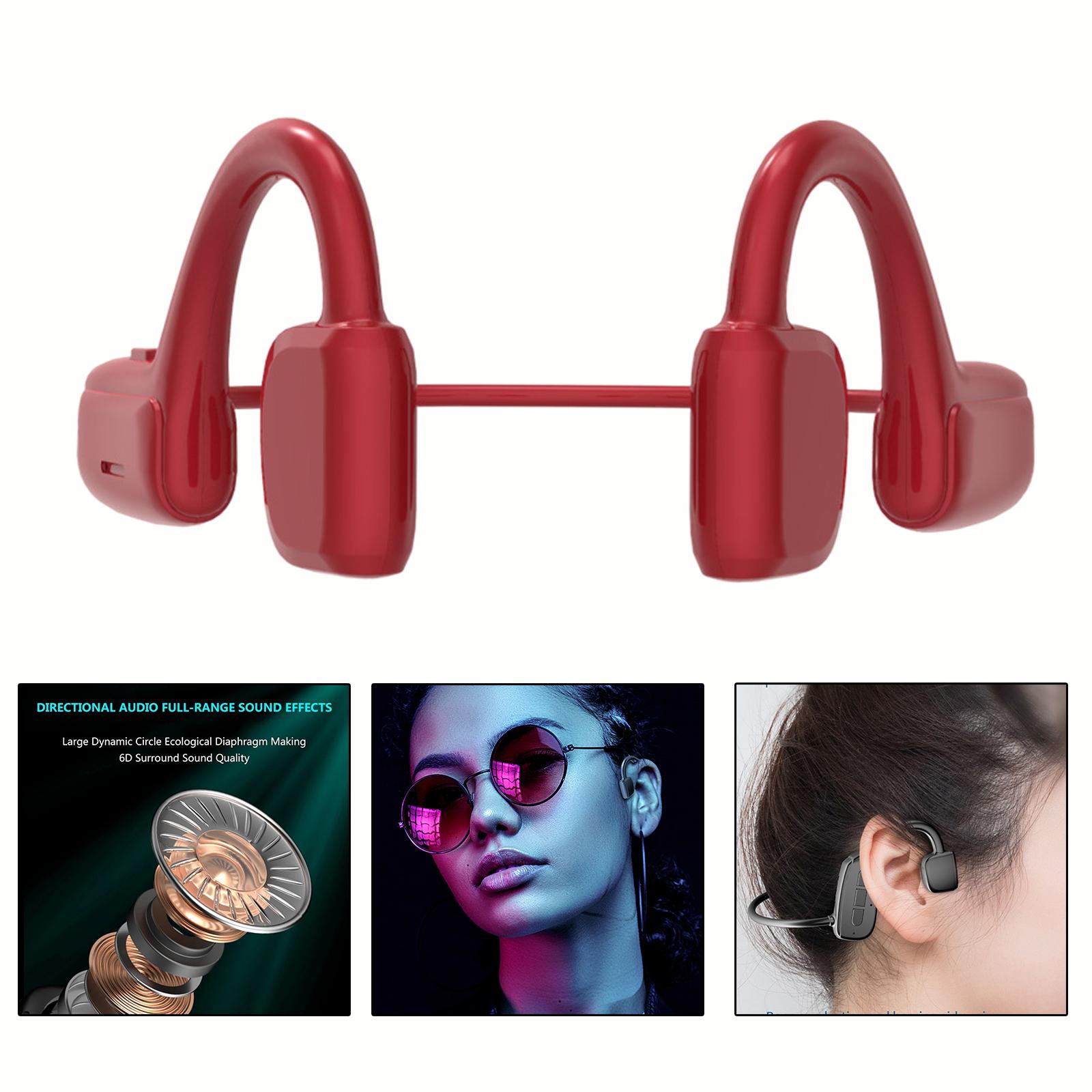 Bone Conduction Wireless Headsets Sport Bluetooth Headphones Ear Hook