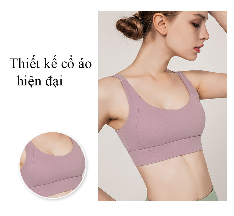 Áo Bra thể thao nữ, áo tập Gym Yoga mềm mịn, có đệm, kiểu áo lót mỏng mã WX-042