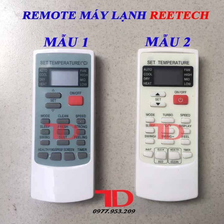 Remote máy lạnh, điều khiển dành cho máy lạnh Reetech đời mới DK49