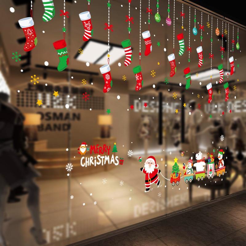 Decal dây thả chiếc tất noel