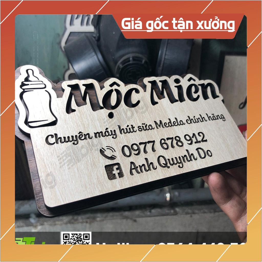 Bảng gỗ tên shop mini chúng tôi thiết kế theo yêu cầu