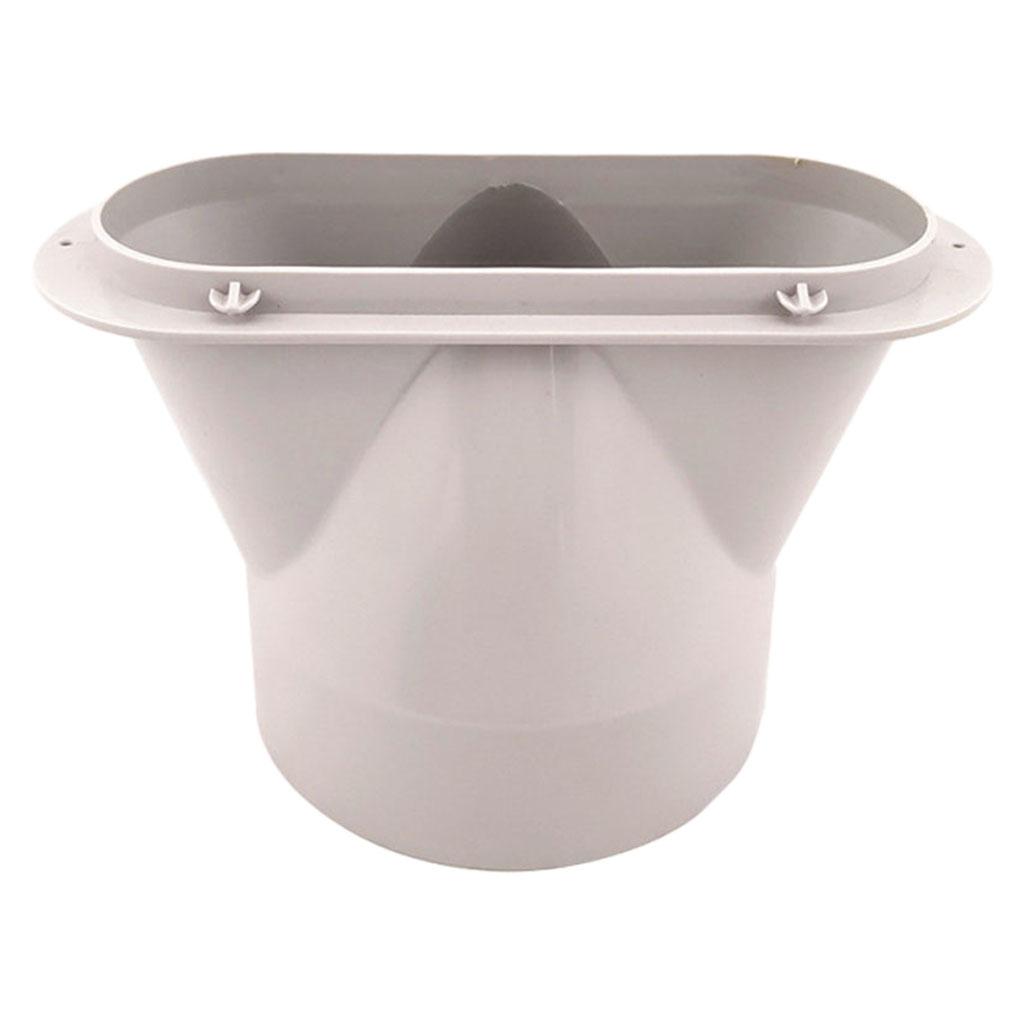 5.1'' Window Adapter  Conditioner Exhaust Duct Tube Flat Connector