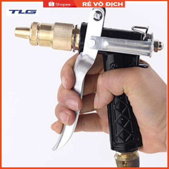 Bộ dây và vòi xịt tăng áp lực nước 300% rửa xe tưới cây 236498 - dây trắng