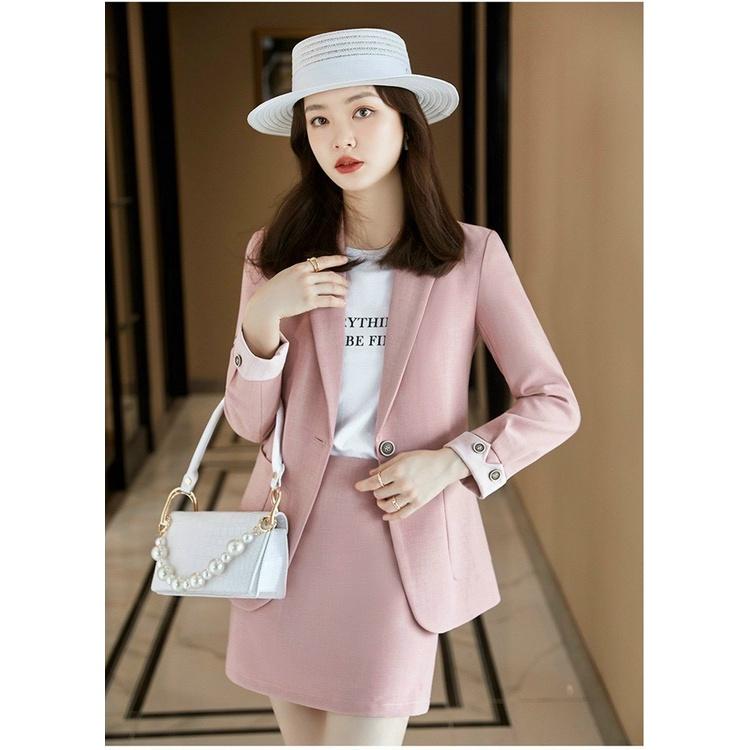 Set Bộ Vest Nữ 3 Món Áo Và Chân Váy Mùa Hè Sang Trọng Hàng Tuyển Chọn BY4533