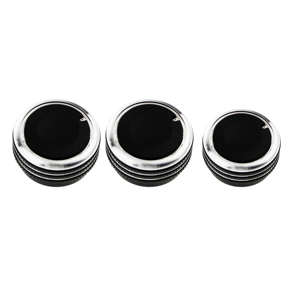 5X 3 Pieces Air conditioner Knob Control Switch    black
