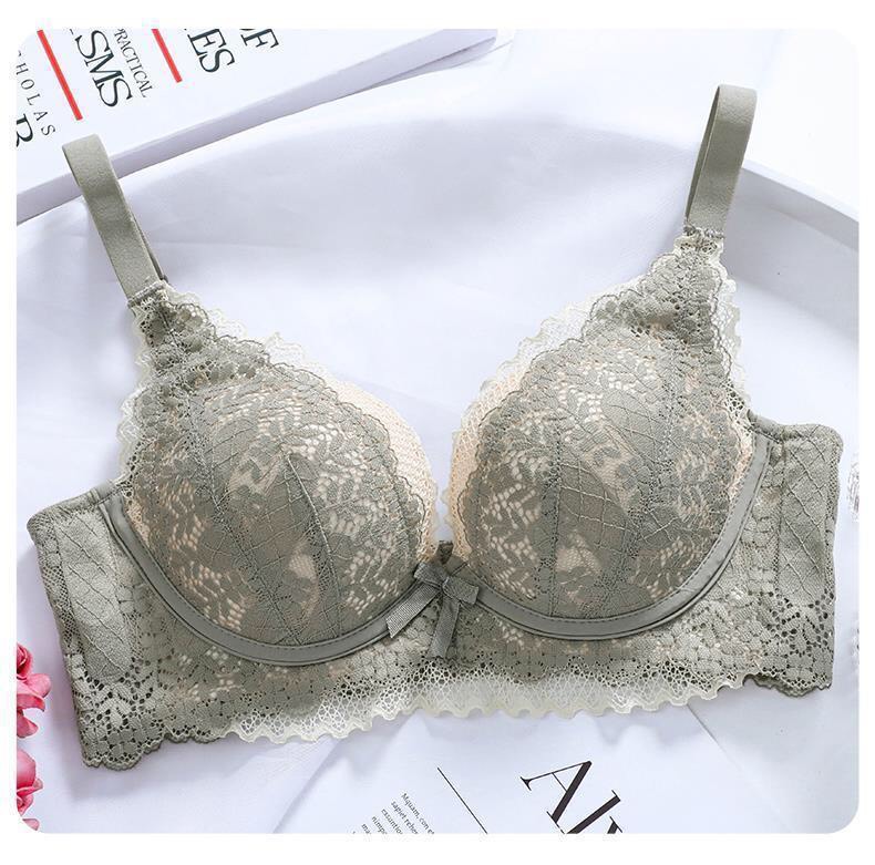 Áo lót ren nữ mút hơi mềm mại, không gọng nâng đẩy ngực, chống bửa quả và tạo khe tự nhiên hàng cao cấp