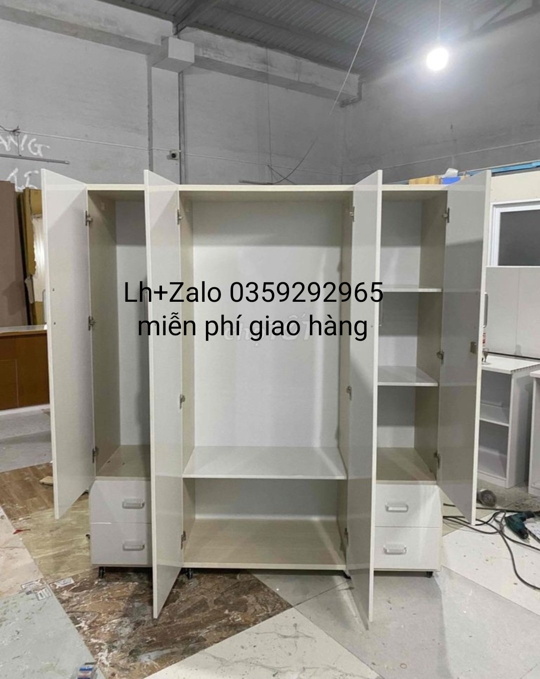 Tủ nhựa đài Loan 4 cánh