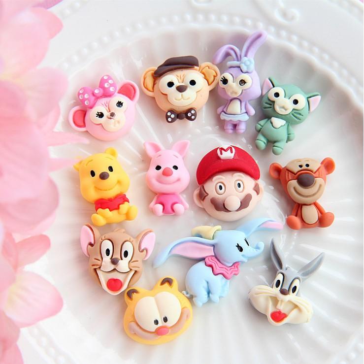 *HN* Charm các nhân vật Cartoon Network trang trí vỏ điện thoại, kẹp tóc, ve áo, DIY