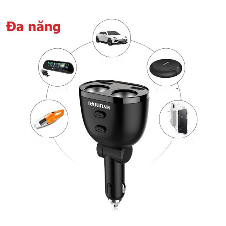 Tẩu sạc xe hơi 2 cổng