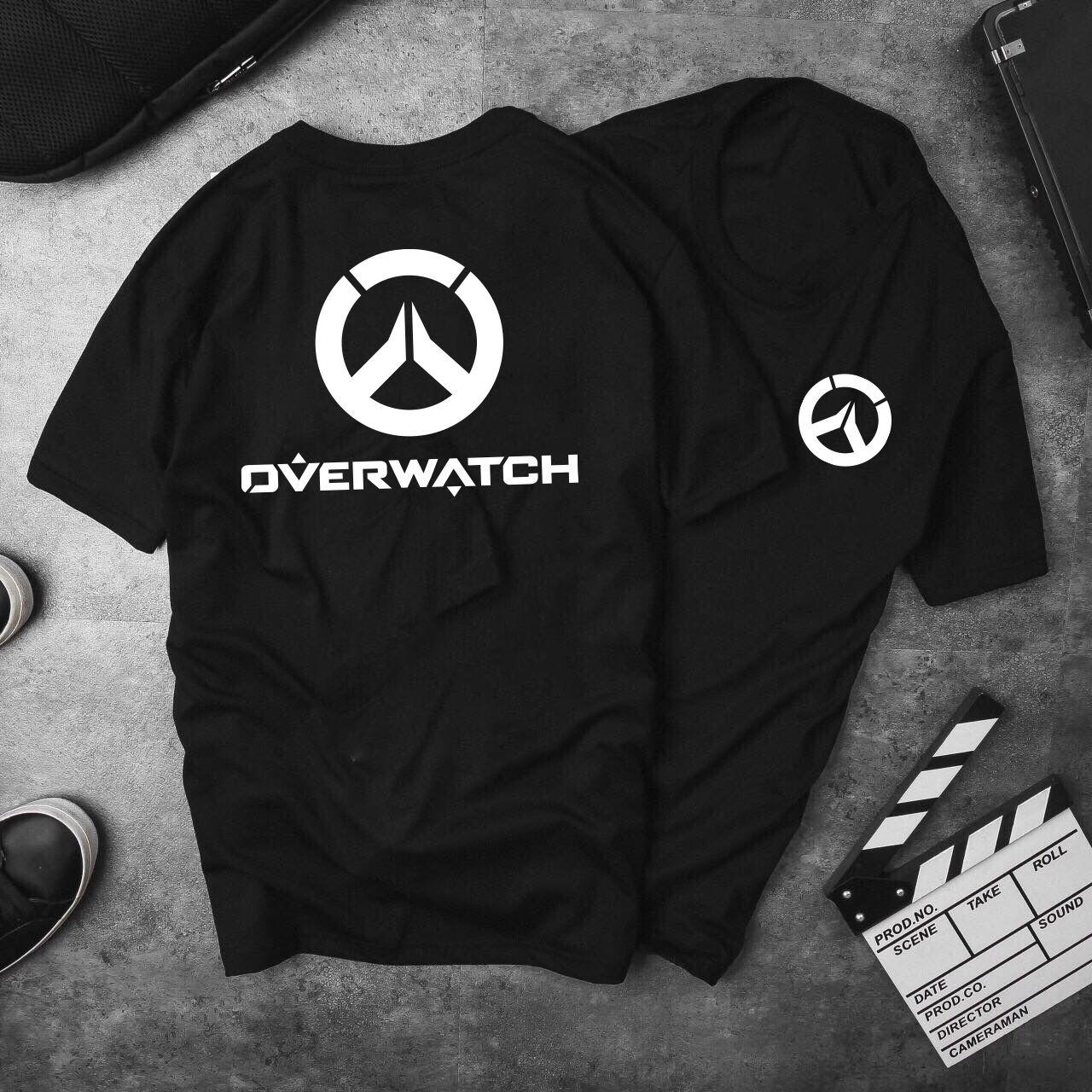 Áo Thun Nam Phản Quang Overwatch, Áo Uninsex, Tay Ngắn, Cổ Tròn, Có Áo Thun Size Lớn 2XL, 3XL, 4XL, XXL, XXXL, XXXXL