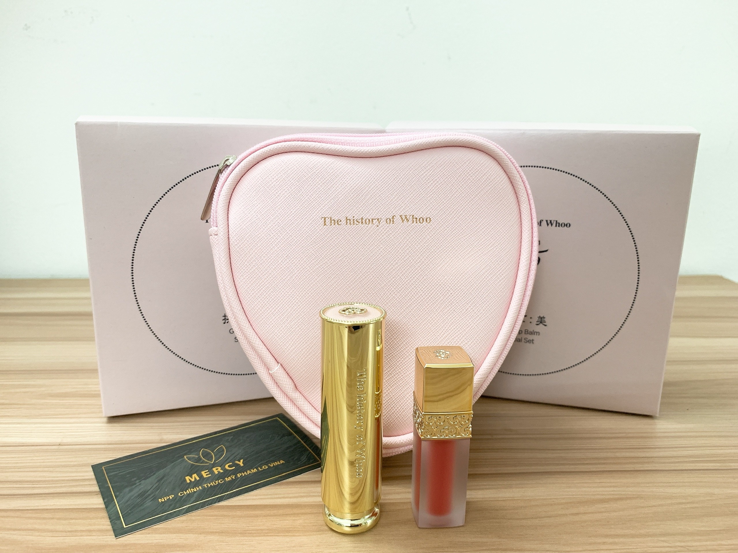 Bộ son dưỡng môi Whoo Mi Glow Lip Balm set