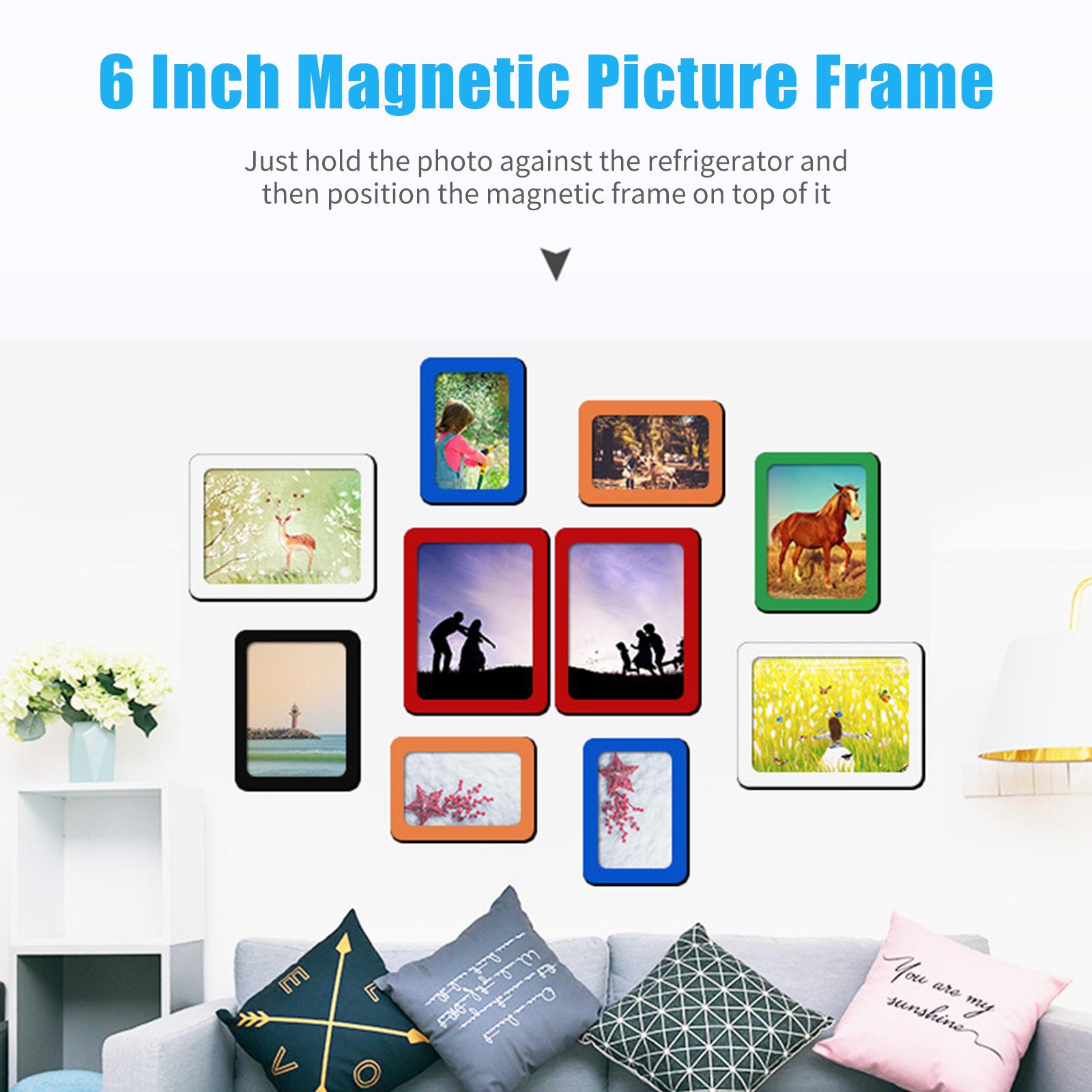 Khung Ảnh Từ Tính 6 Inch Tự Dính Trên Tủ Lạnh Trang Trí Nhà Cửa