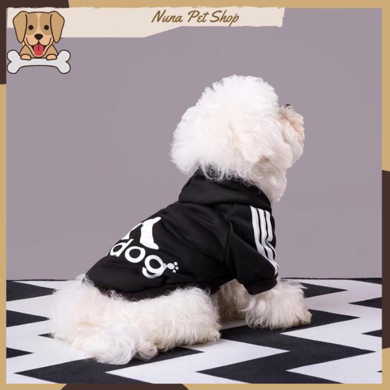 Áo nỉ Hoodie Adidog cho thú cưng, áo mùa đông cho chó mèo