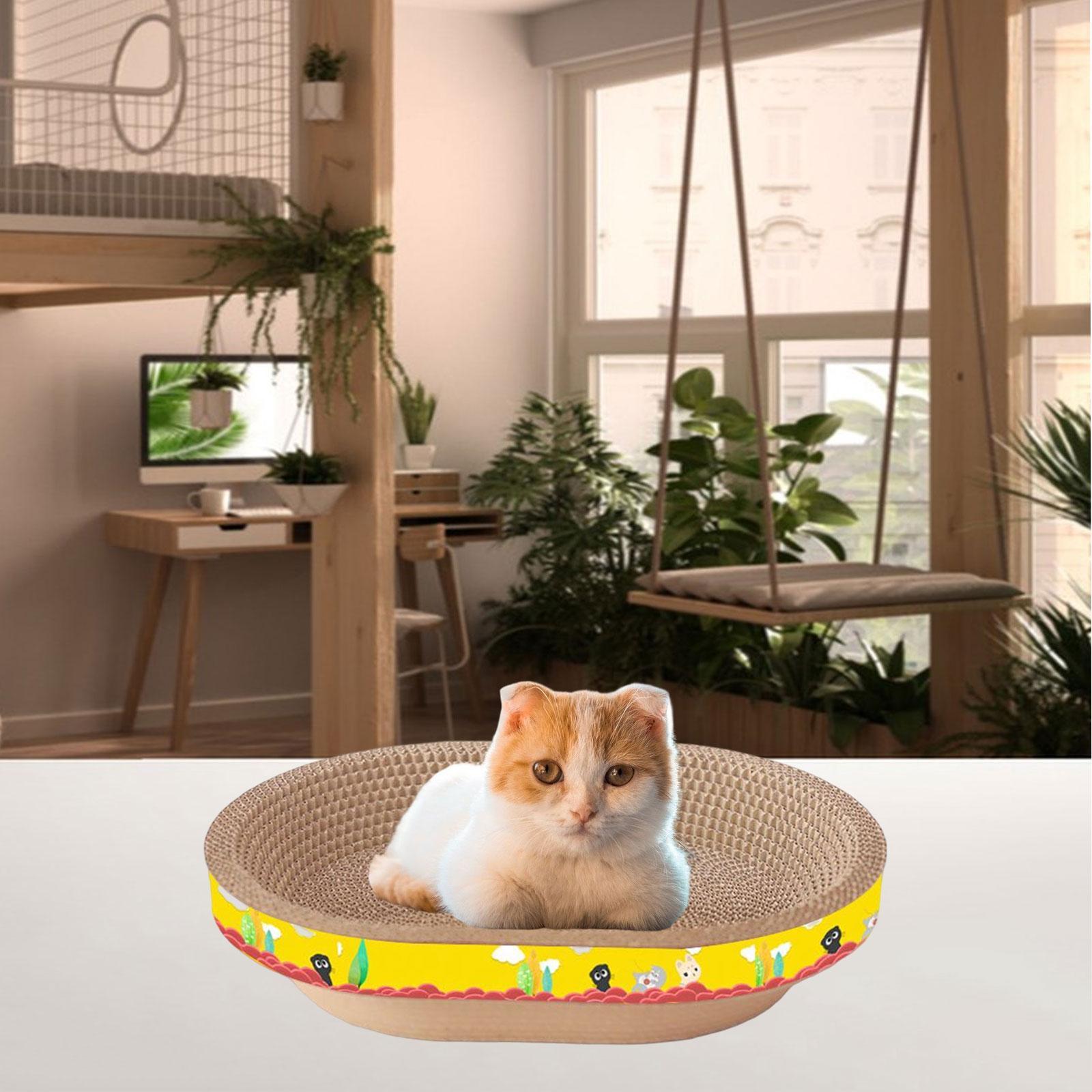 2x Cat Scratcher Scratching Board Corrugated Grind Claws Kitty Cat Toys