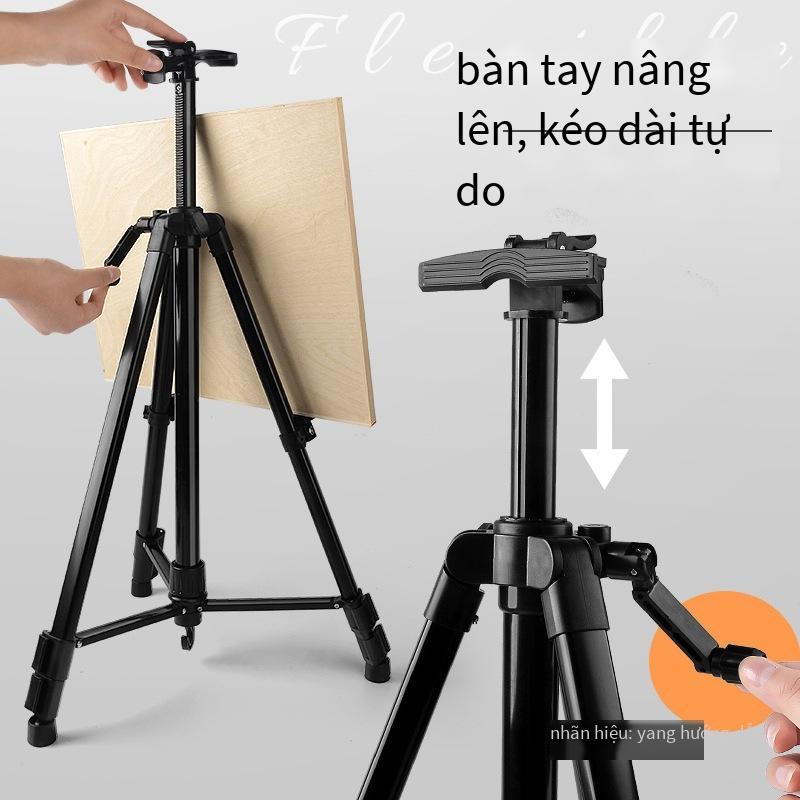 Phong cách mới nhất giá vẽ di động bảng vẽ phác thảo kệ sơn công cụ chân máy một bộ đầy đủ gấp chuyên nghiệp sơn dầu hợp kim nhôm
