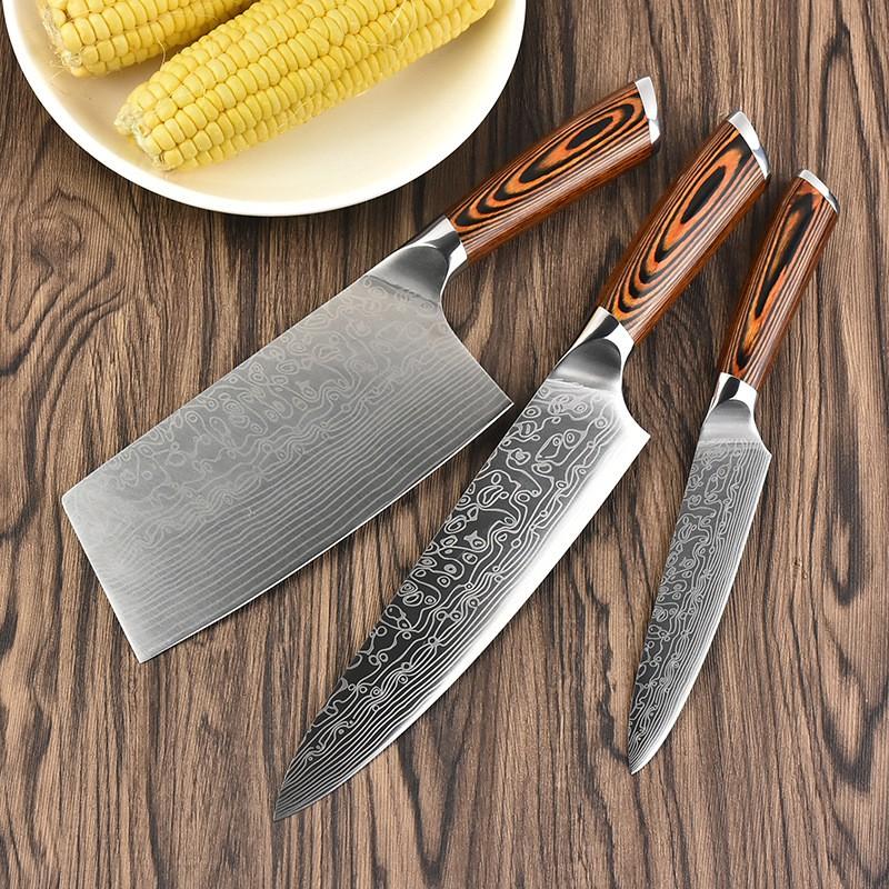 DAO - BỘ 3 DAO BẾP HÀNG XỊN MÃ BDT2 nt 234654467856