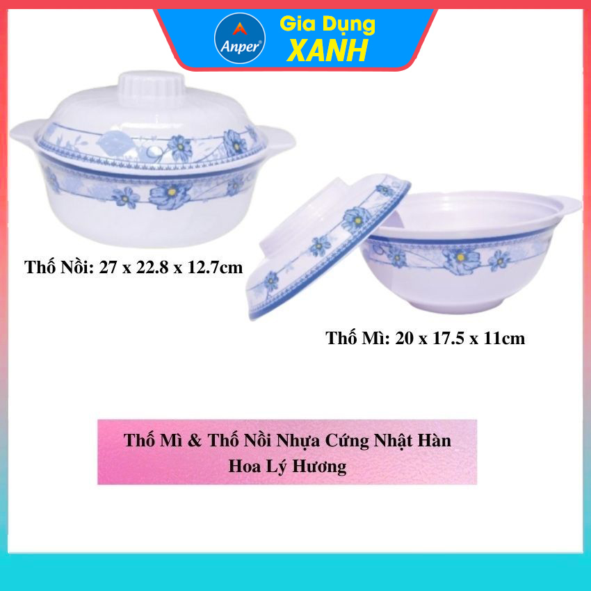 Thố nồi tô nhựa  20cm  - 27 cm  thố tô nhựa cao cấp  Anper Nhựa Nhật Hàn  Melamine Cứng  An Toàn Sang Trọng ,  Bát Chén Tô Đĩa Thố Dùng Gia Đình Và Nhà Hàng bát đĩa nhựa bộ chén dĩa tô đẹp  tô nhựa cao cấp