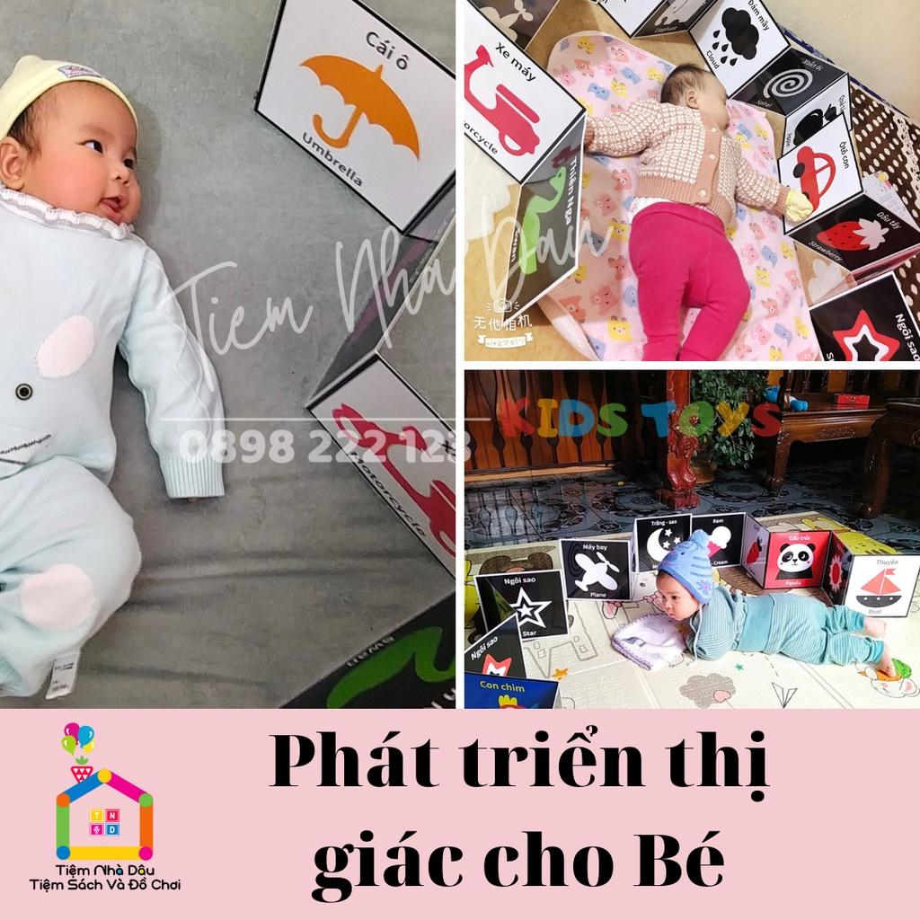 Tranh Thị Giác Đen Trắng Cho Bé- Giúp Phát Triển Giác Quan Và Não Bộ, Đồ chơi giáo dục cho Bé.