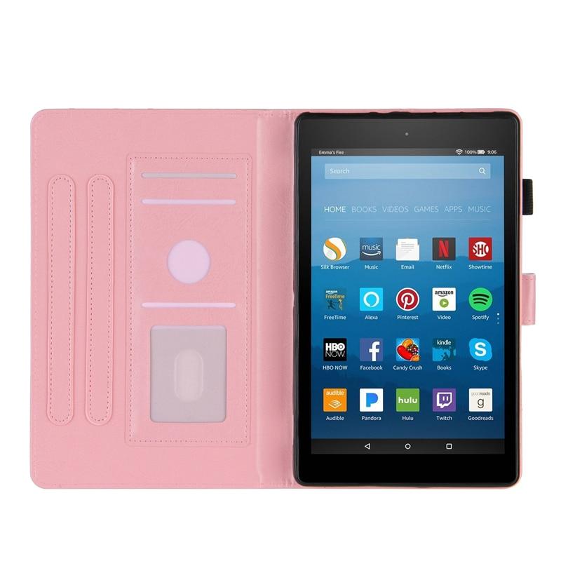 Bao Da Họa Tiết Đá Cẩm Thạch Cho Amazon Kindle Fire Hd8 Hd 8 2018 2017 8.0 Inch