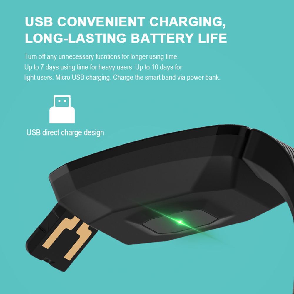 Vòng đeo tay thông minh Q1 1.14 inch phiên bản BT4.0 chống nước IP67,Phù hợp với IOS 8.4 trở lên hoặc Android 4.4 trở lên