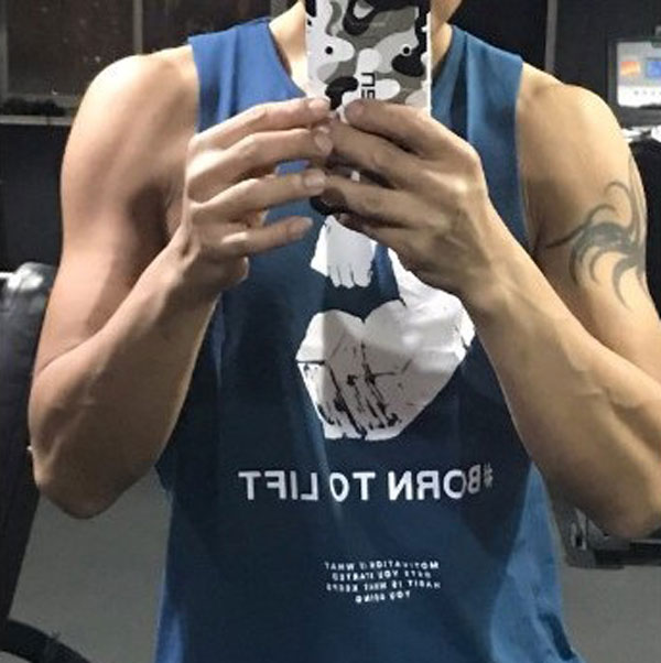 Áo Tập Gym Nam Tanktop 3 Lỗ Born To Lift Chất Cotton Cao Cấp Thấm Hút Mồ Hôi