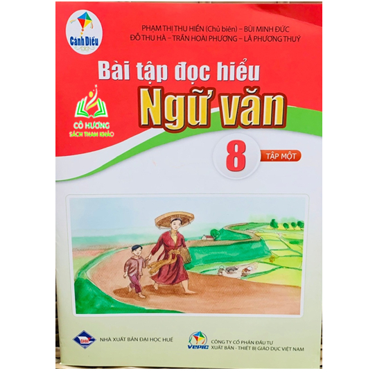 Sách - Bài tập đọc hiểu ngữ văn 8 - tập 1 ( cánh diều - kèm 2 bút chì TL ) - BT