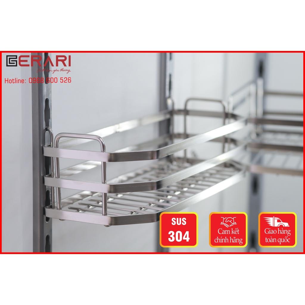 Tủ đồ khô bằng inox 2 tầng, cánh mở chất liệu inox 304 mã DK7.245/DK7.260 thương hiệu Gerar