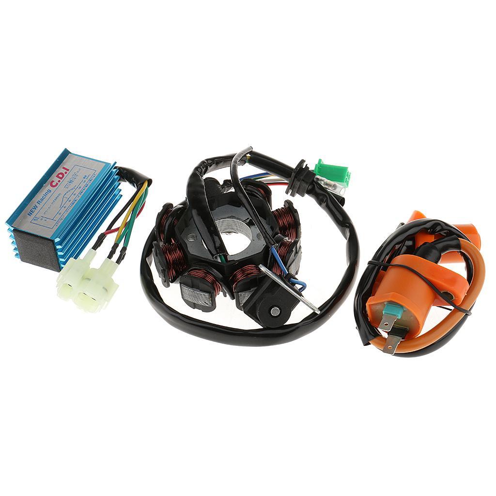 150cc  Bike Magneto Stator 8 Pole Performance Ignition  CDI Box