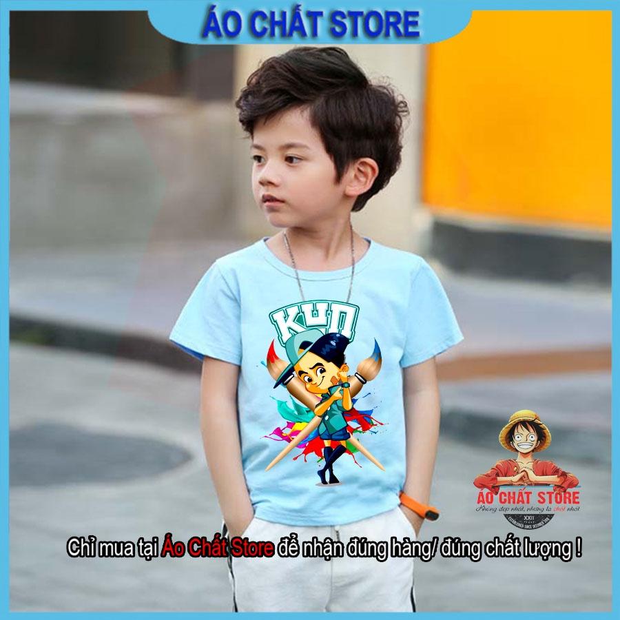 (Nhiều Màu) Áo thun in hình Gia Đình Kun nông dân siêu phàm siêu đẹp | Áo Kun Family cho bé trai | bé gái KUN06