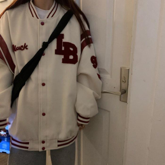 (K1) áo khoác bomber bóng chày thêu chữ size M đến 2xl(kèm video ảnh khách mặc size M L )