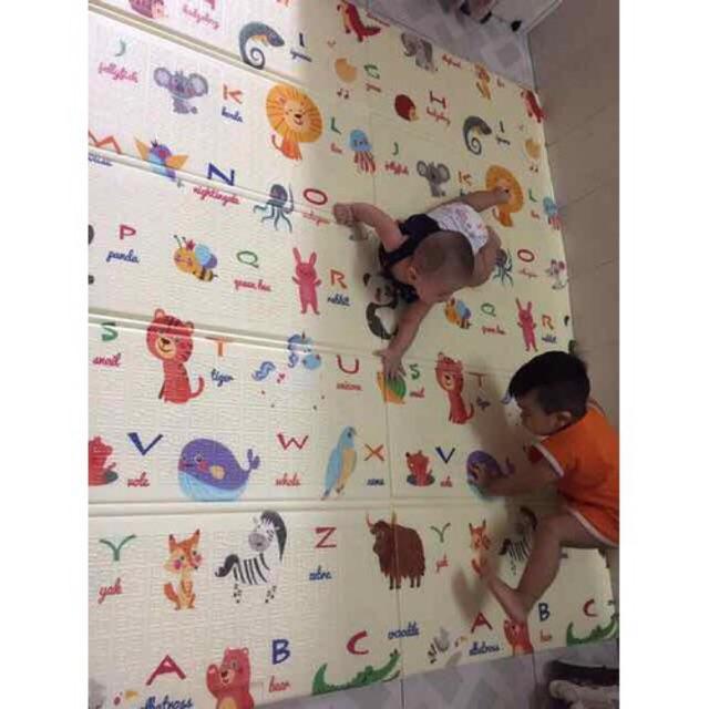 Thảm xốp hai mặt gấp gọn KT *2m