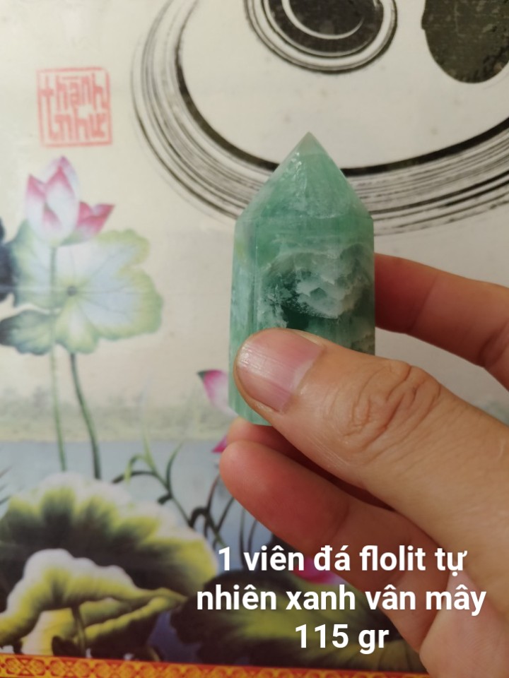 Trụ Đá Flourite Tự Nhiên Màu Xanh, Đá Thanh Tẩy Giúp Hỗ Trợ Reiki, Thiền Định, Sưu Tầm, Chặn Giấy