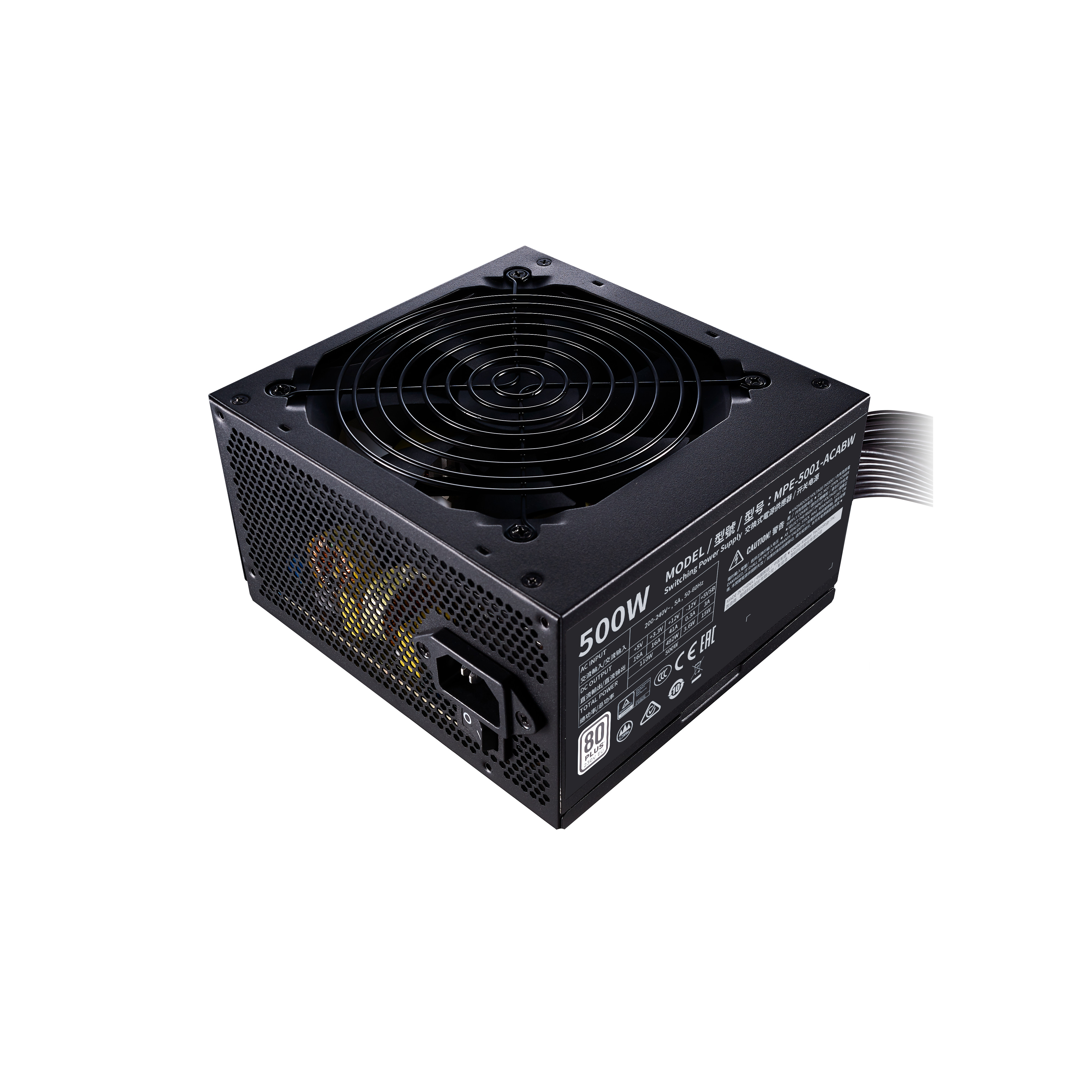 Bộ nguồn máy tính Cooler Master MWE 500 WHITE 230V - V2 - Hàng Chính Hãng