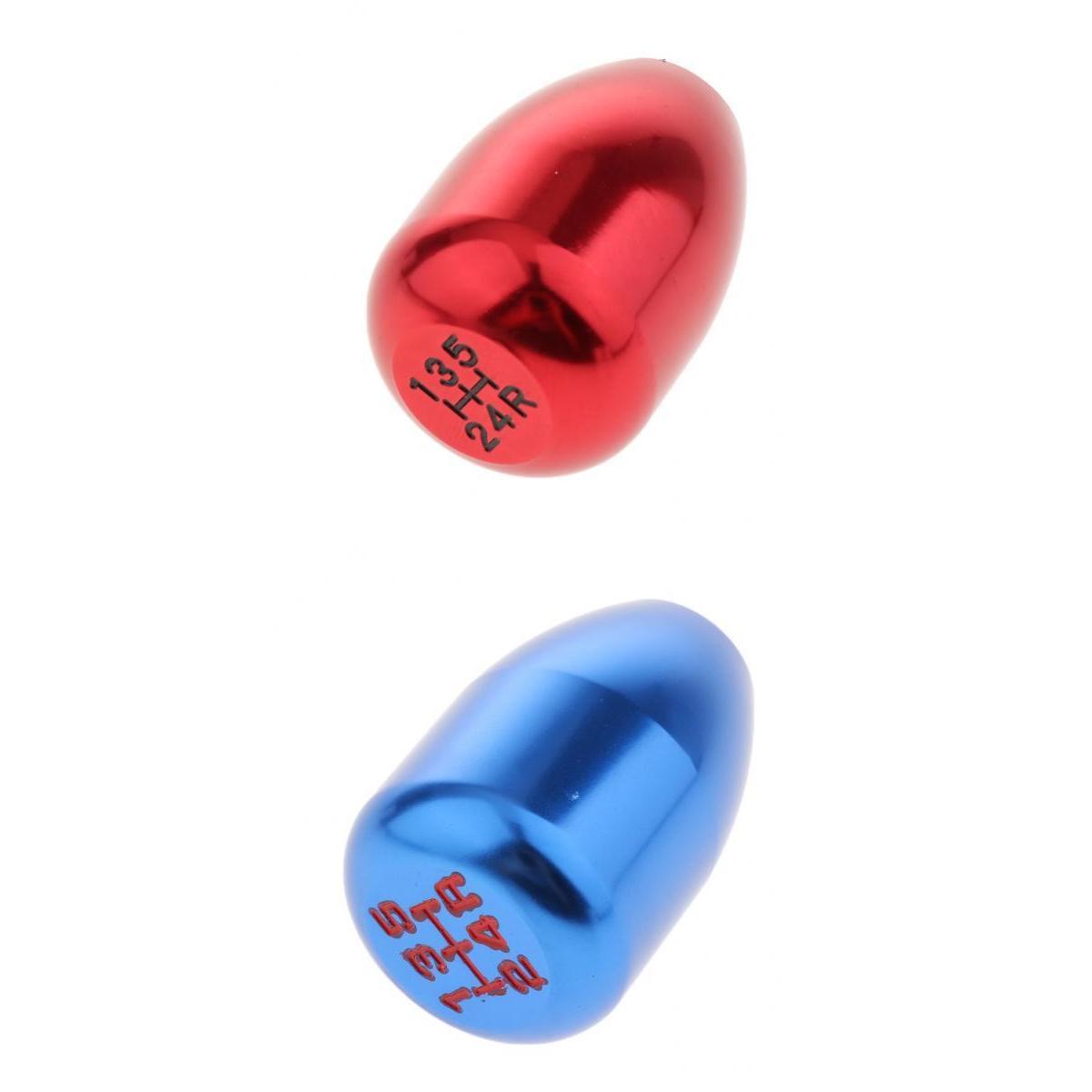 Car CNC Manual 5 Speed  Knob Shifter Lever with Adapter