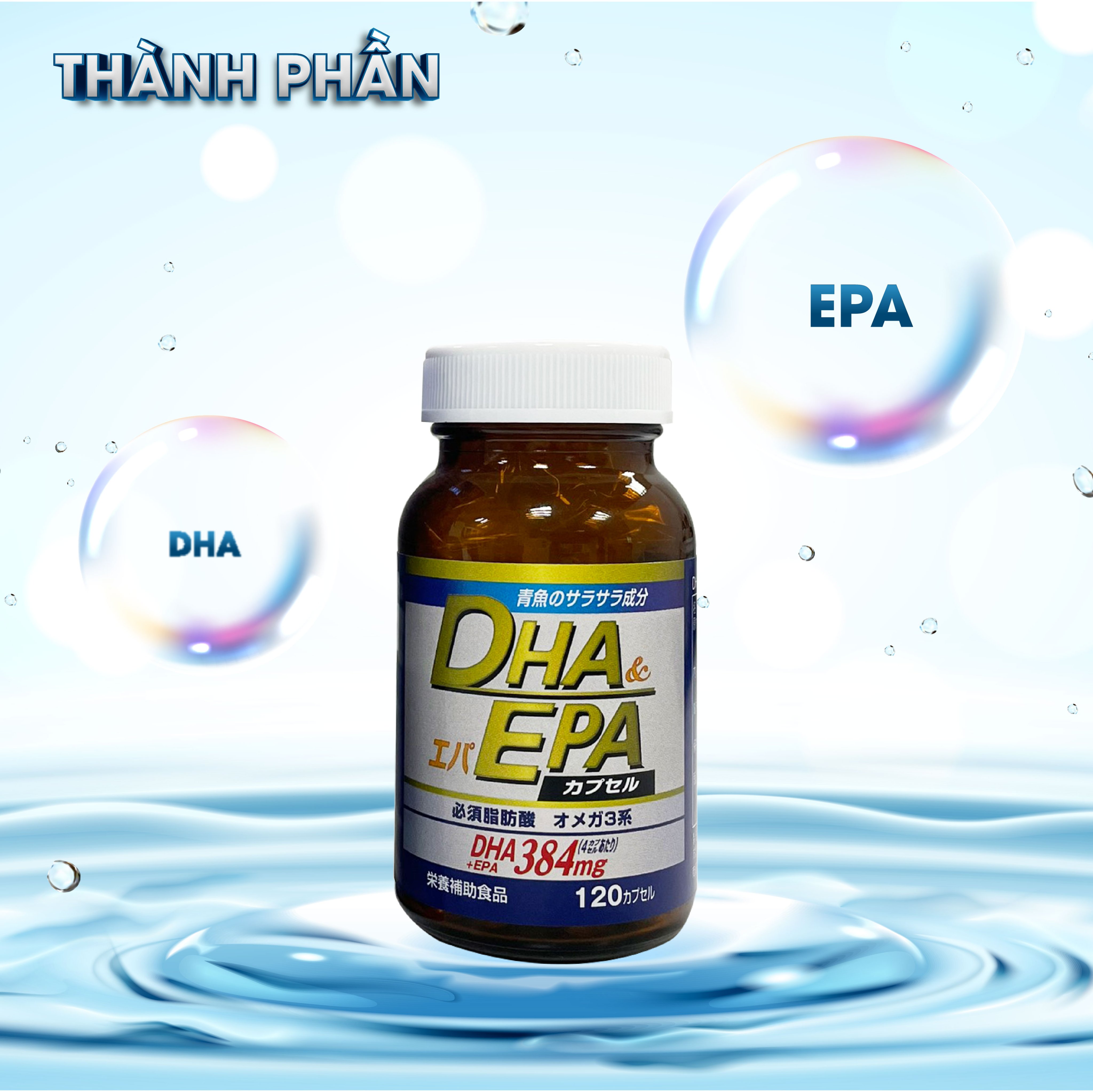 Viên uống bổ sung DHA EPA Nhật Bản - bổ não, sáng mắt tốt cho tim mạch