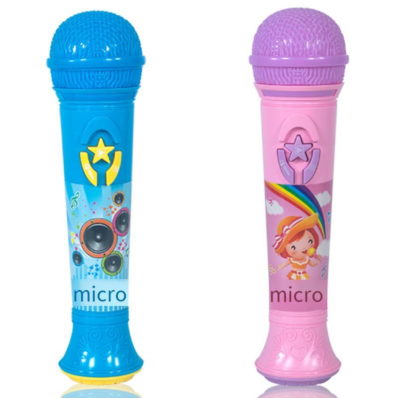 Giao hàng nhanh Đèn chiếu sáng cho trẻ em Âm nhạc Micro khuếch đại Đồ chơi Micro Giáo dục sớm Khai sáng Nhạc cụ