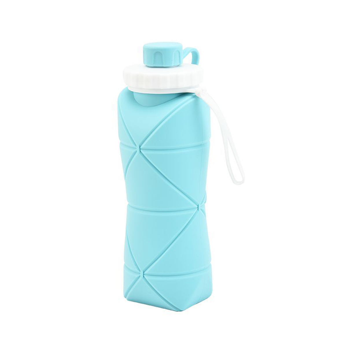 Bình nước thể thao 600ml xếp gọn chịu nhiệt bỏ túi đi du lịch dã ngoại camping phượt tiện lợi