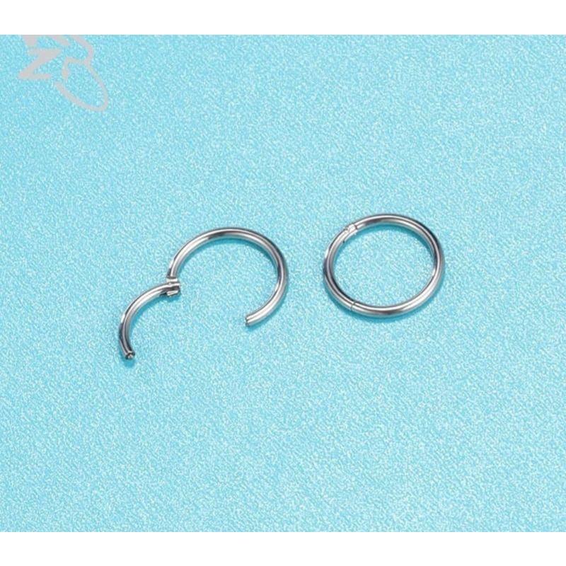 Khuyên Mũi Tròn - Khuyên Mũi Chốt Bật Khấc Cao Cấp (mỏng 1mm) - Đeo septum, cánh mũi, tai, môi... - 69STORE