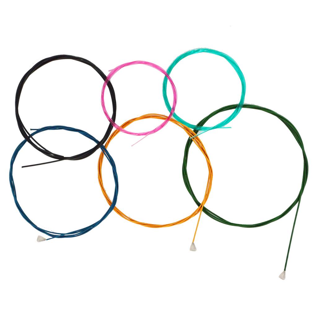 Sunnimix Rainbow Nhiều Màu Sắc Dây Đàn Guitar Bộ 6 Dây Đàn Classic Guitar Cổ Điển Phần