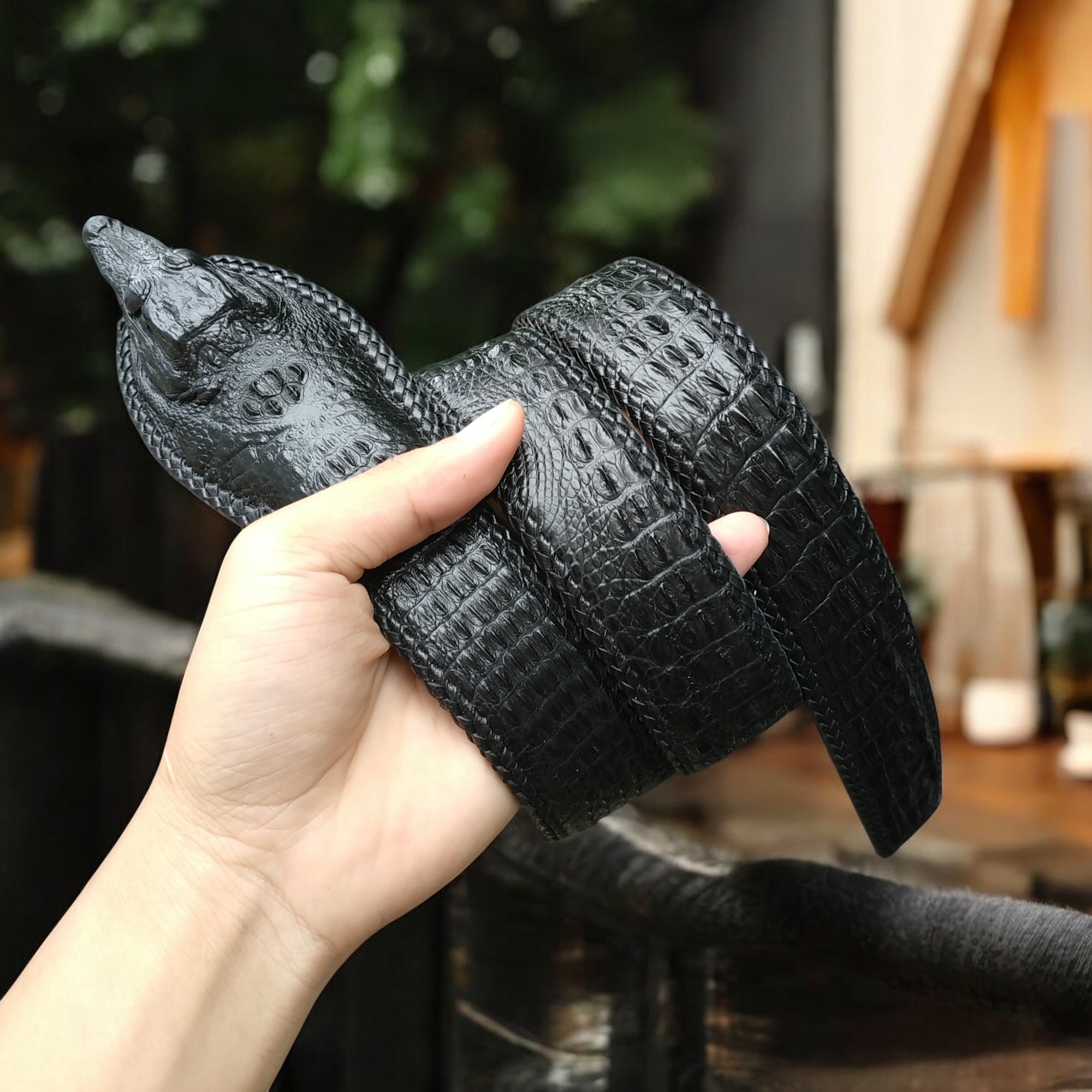 Thắt Lưng Đầu Cá Sấu Khẳng Định Phong Cách N51D