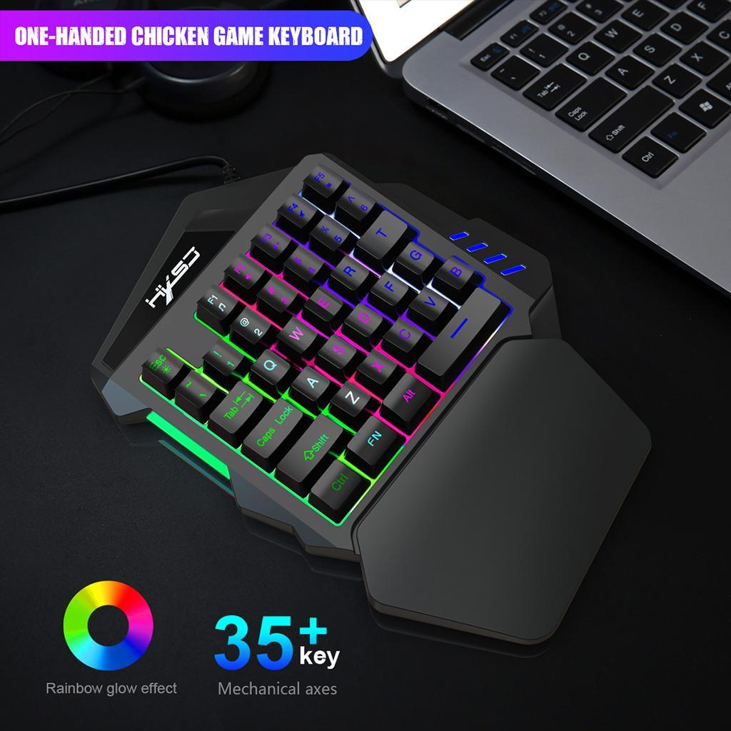 Backlight One-ed Keyboard Left PC Gaming Keypad