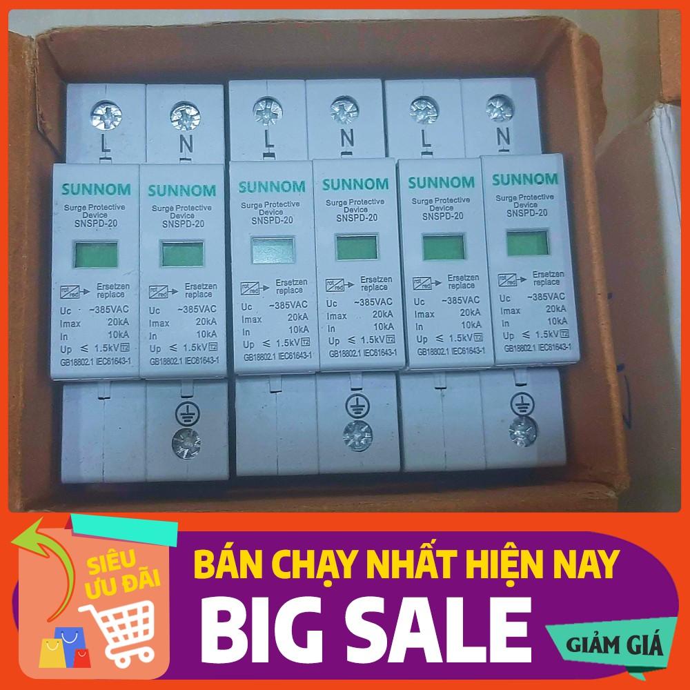 Chống sét 2P 385VAC SUNNOM SNSPD-20 Imax 20kA, In 10kA