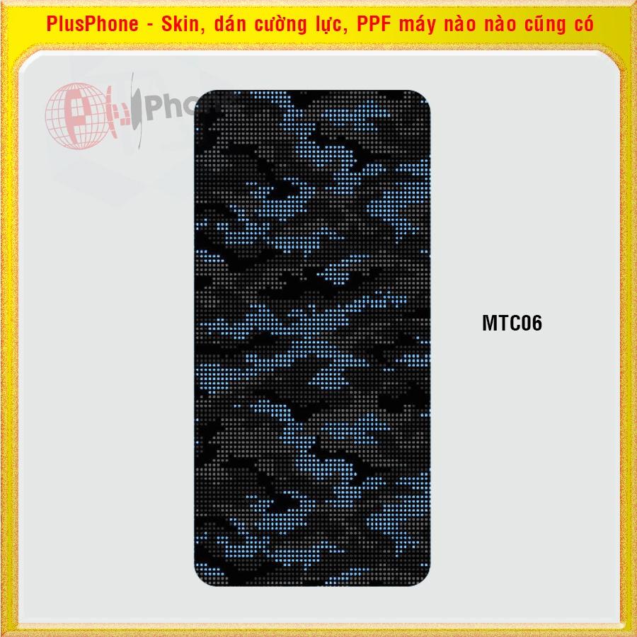 Dán Skin mặt sau cho iPhone X, XR, XS, XS Max màu matrix camo