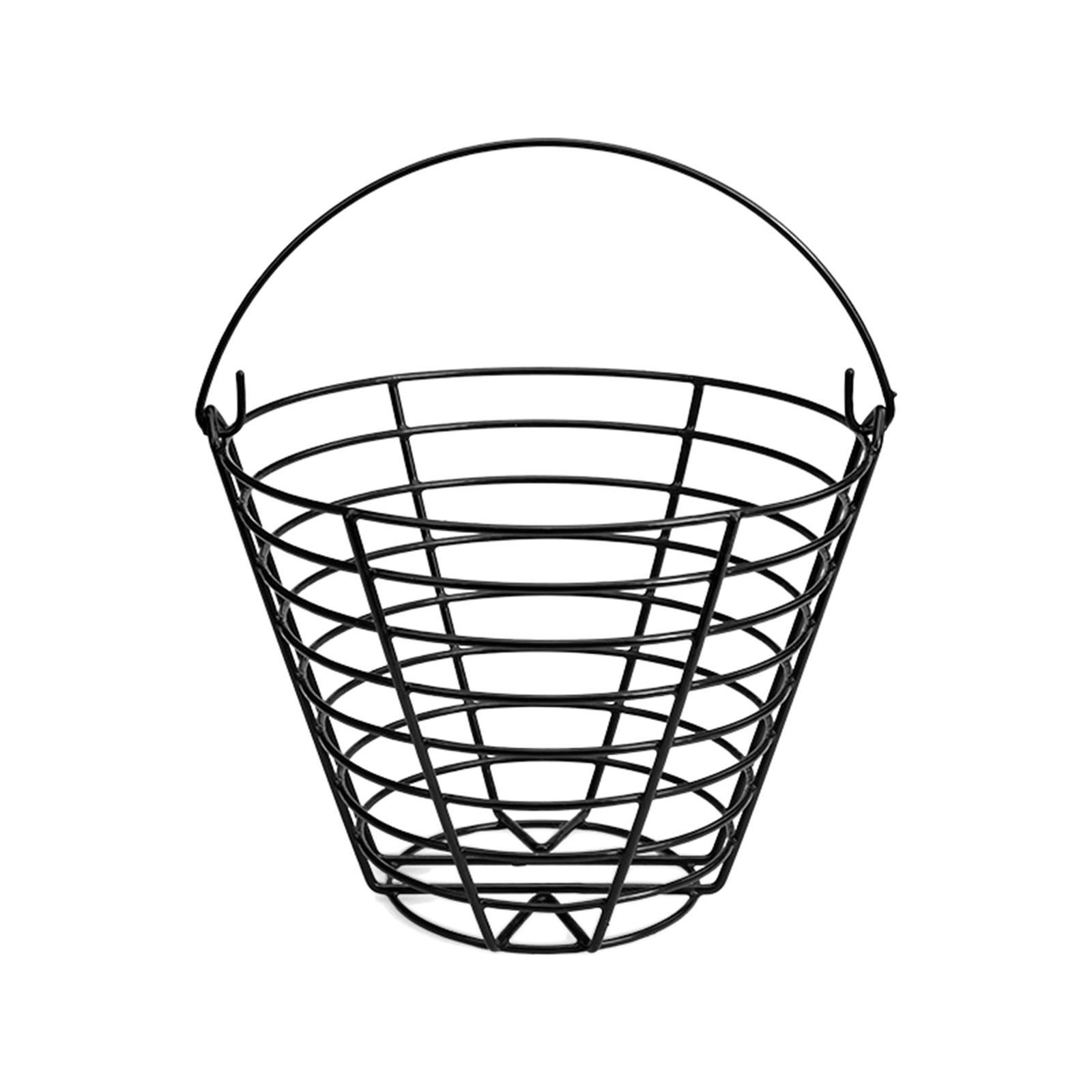 Metal Golf Basket, Golf Ball Storage Bucket, Ball Holder Golf Range Basket Ball Carrying Buckets Golf Ball Container for Practice Accessories